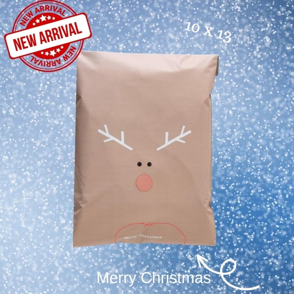 Poly Mailers 10x13 Rudolph SALE Poly mailers - Picture 2 of 4